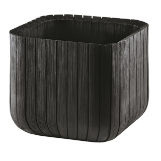 Květináč KETER Cube Planter hnědý